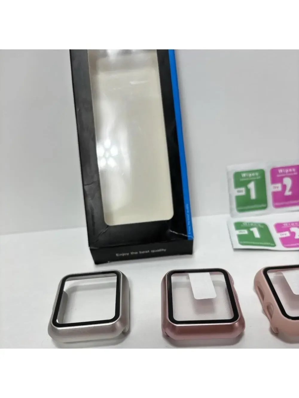 Apple Watch 38mm 3pc Face Cover Set Screen Protector Bumper Case Accessories